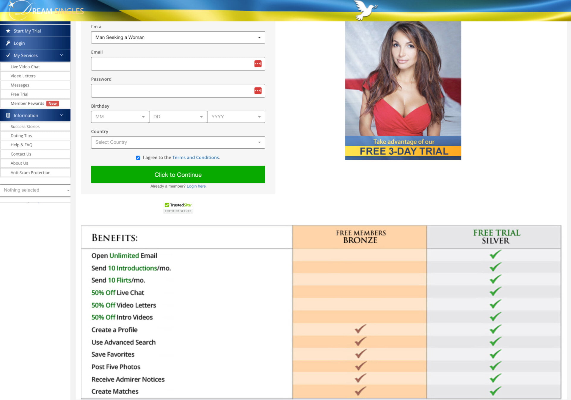 Dream Singles Site