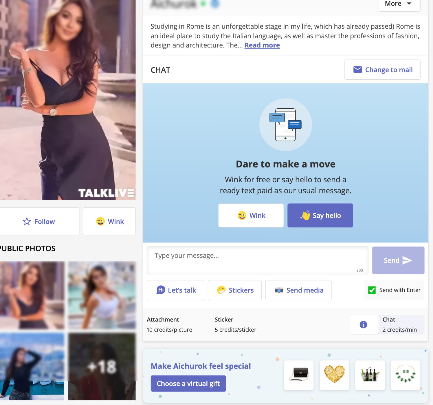 TalkLiv's profile