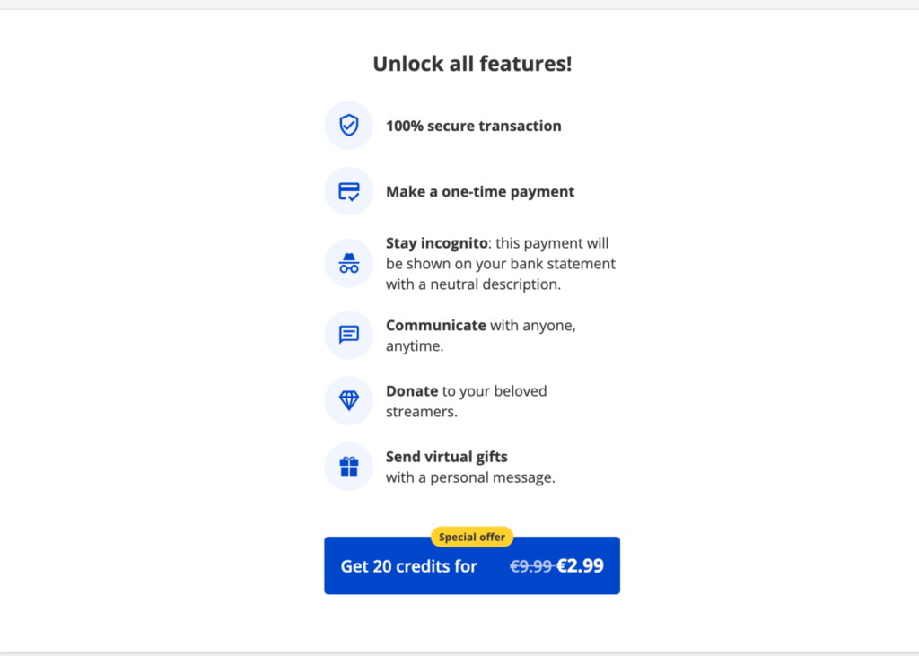 PlaceToChat pricing
