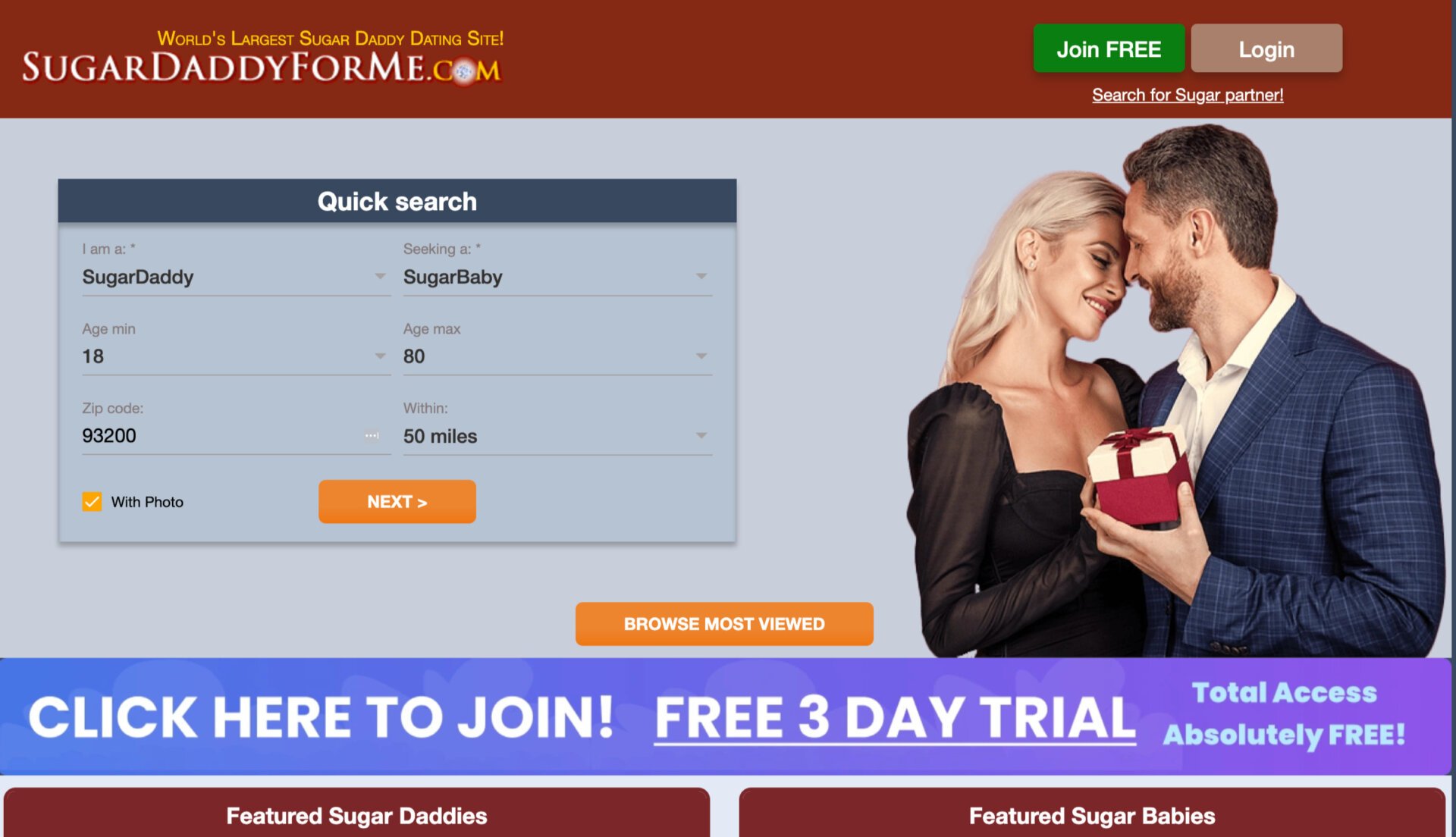 SugarDaddyForMe SD site