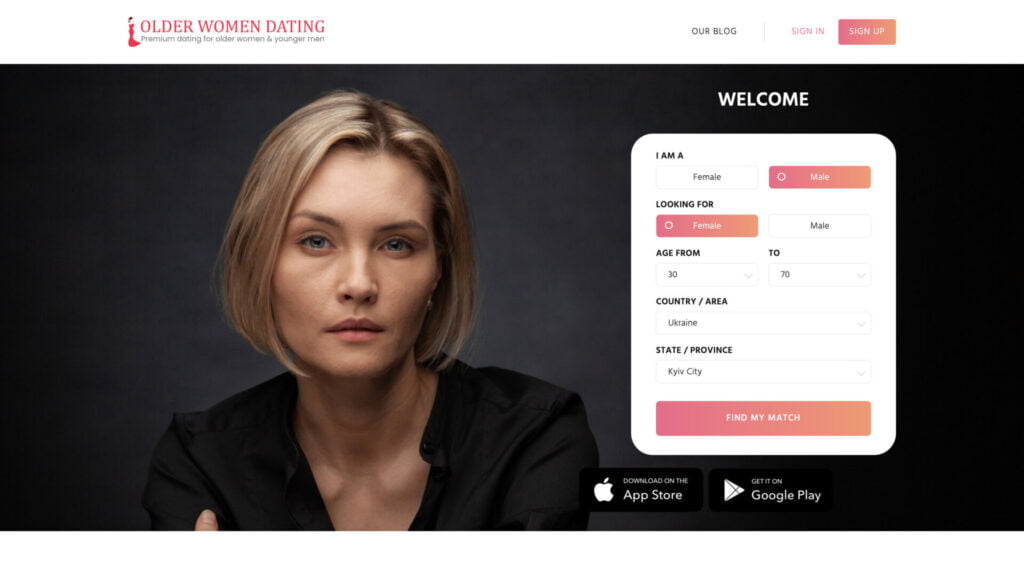 Older Women Dating sugar momma site