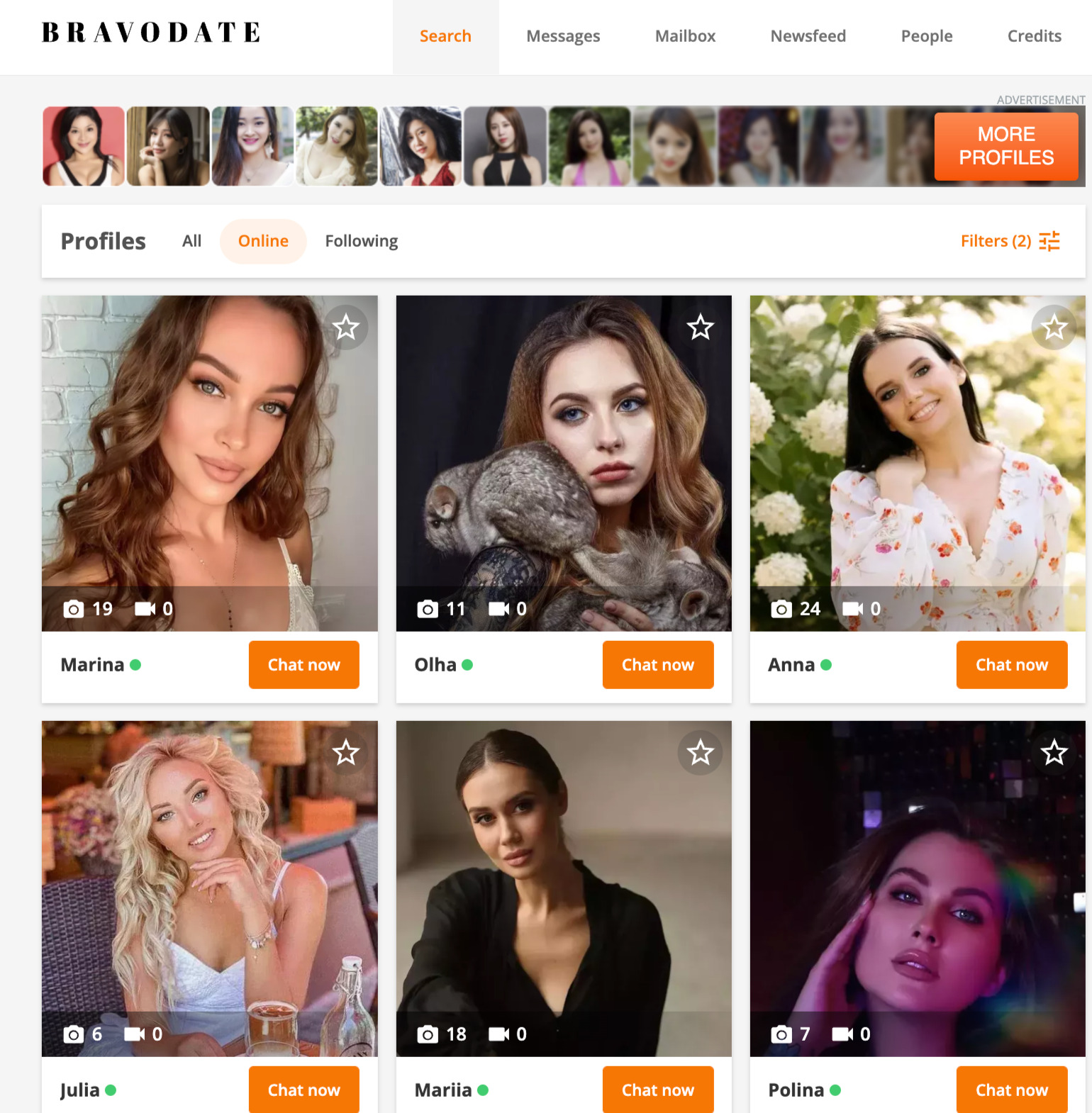 BravoDate website