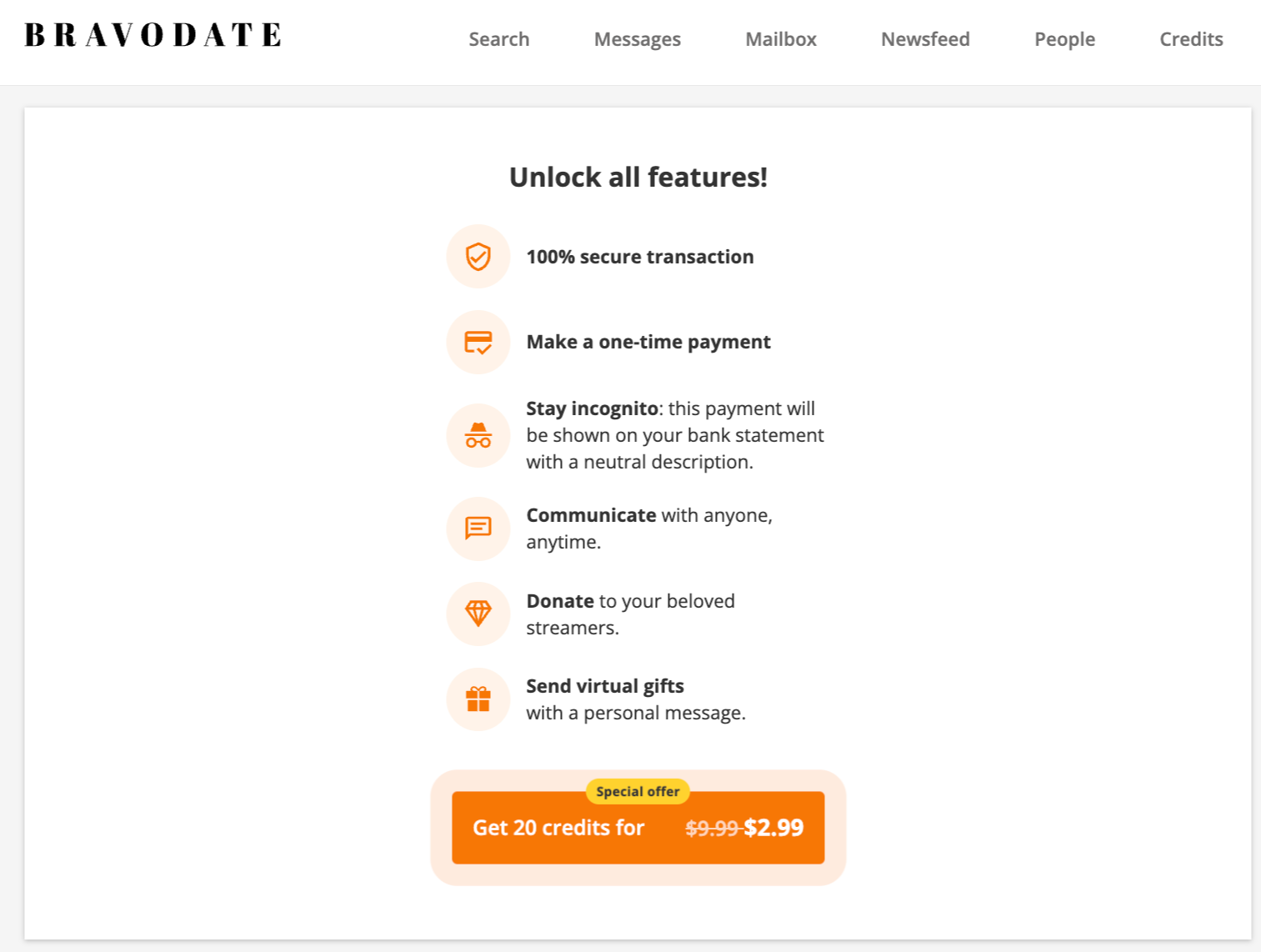 pricing BravoDate