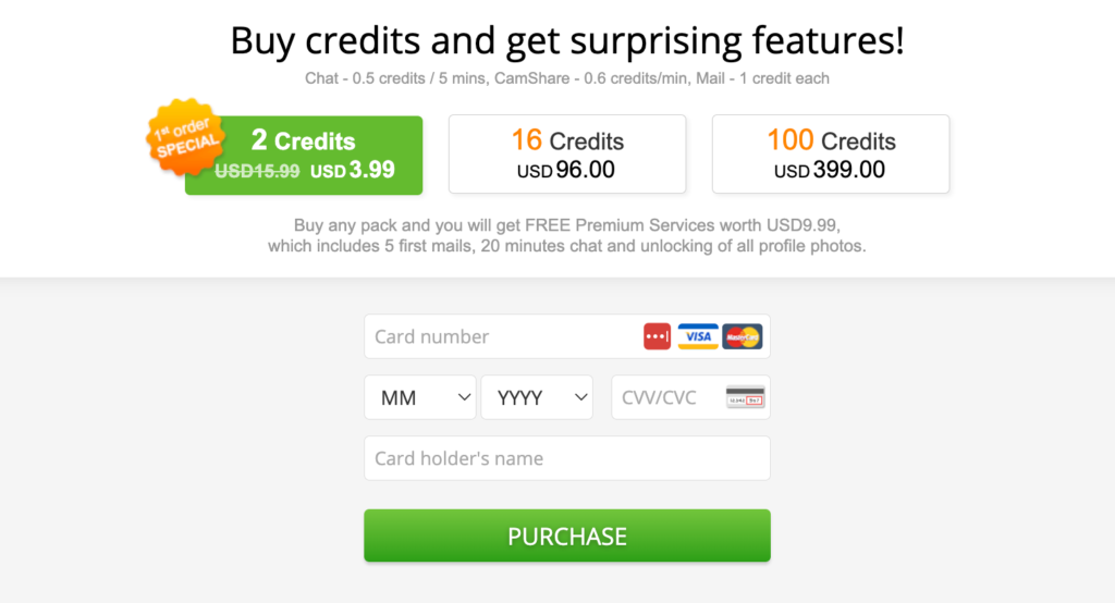 Pricing of UkraineBrides4You