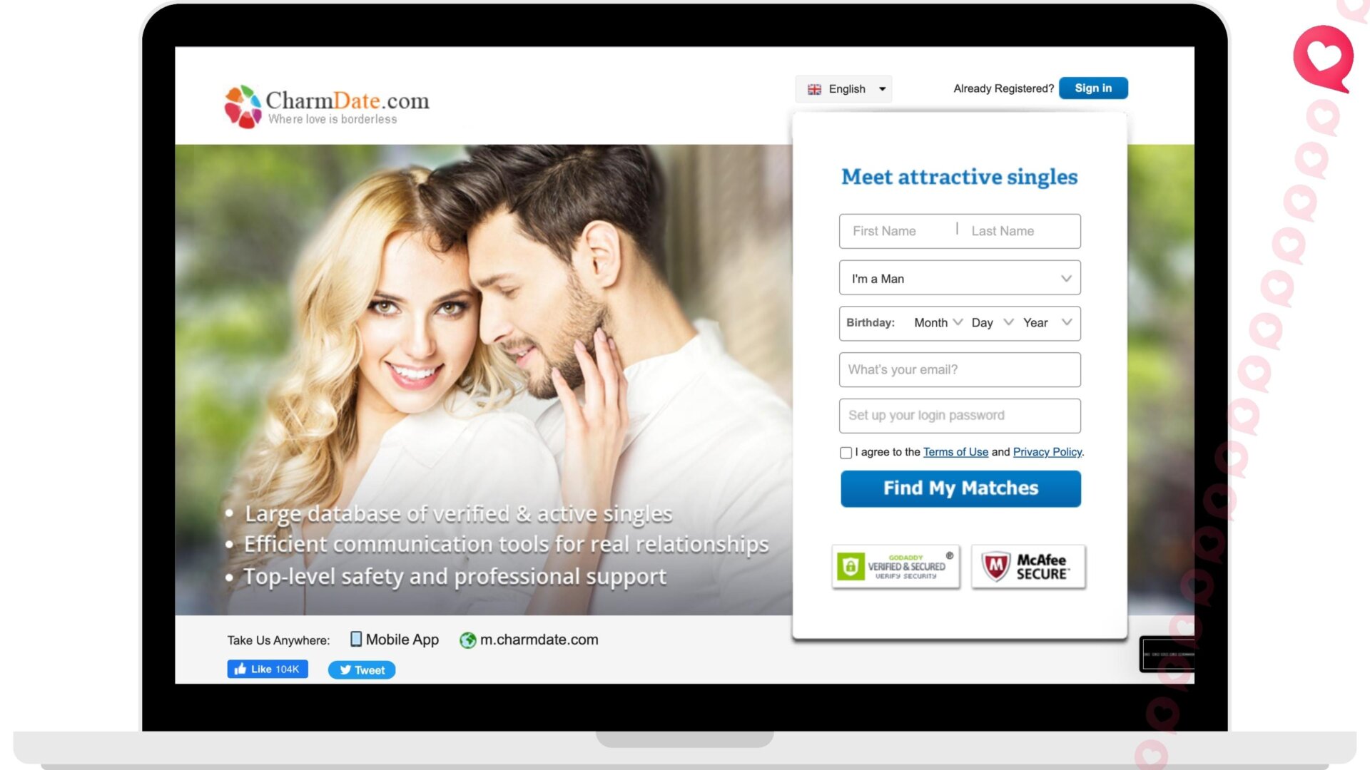 CharmDate - Ukrainian Dating Site