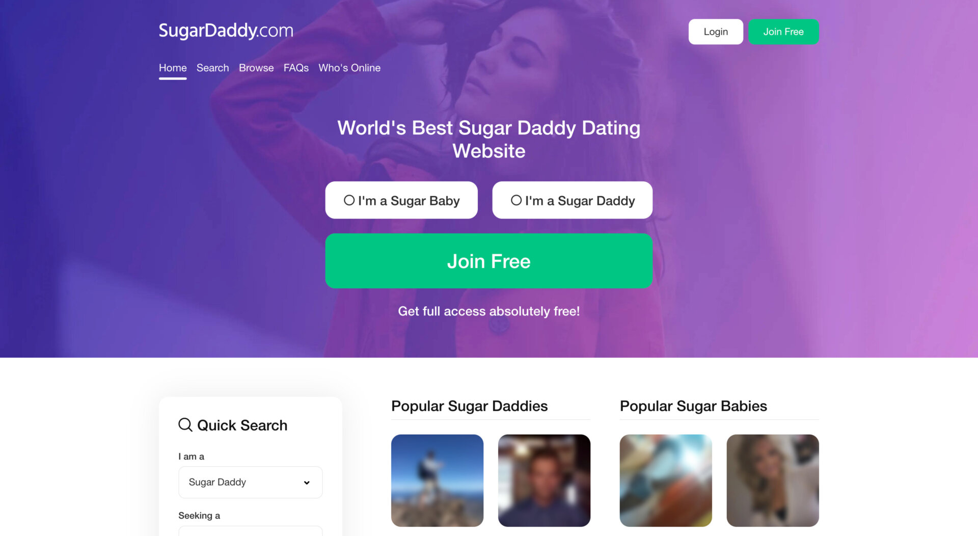SugarDaddy websites where men give you money