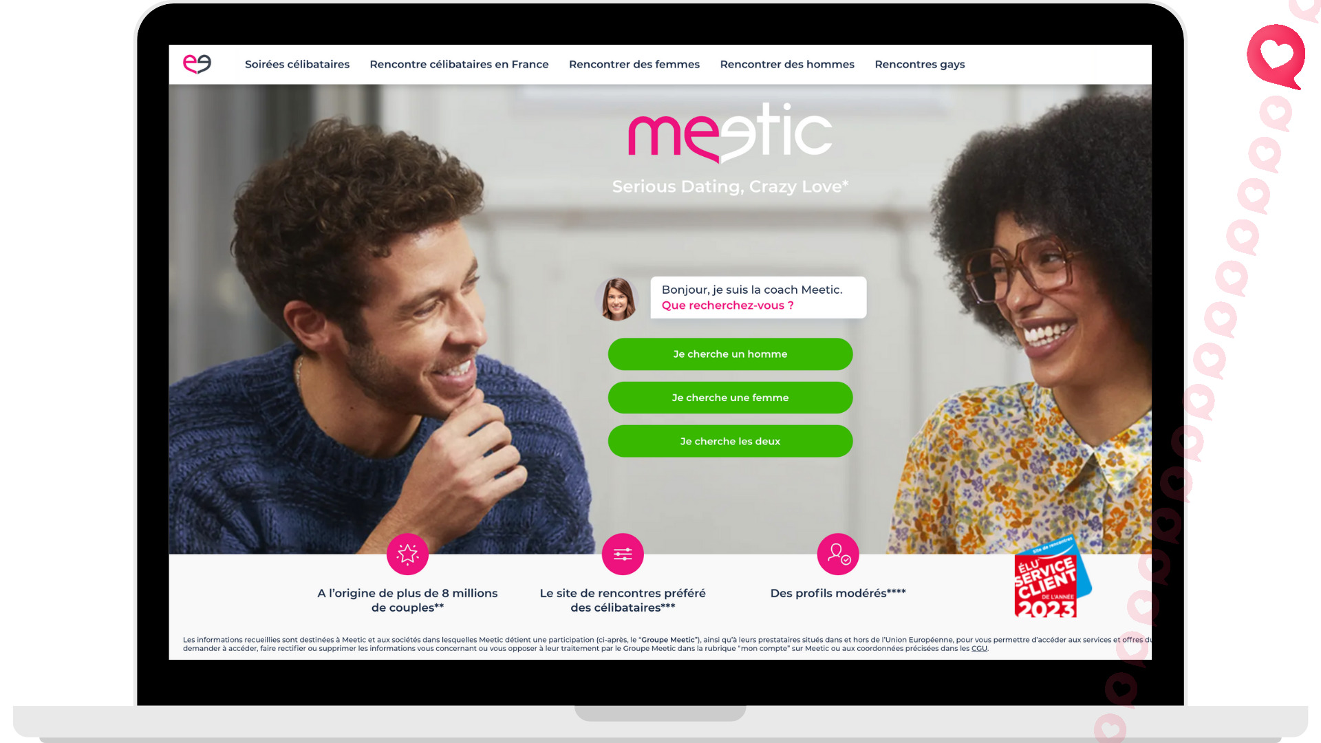 Meetic French dating site