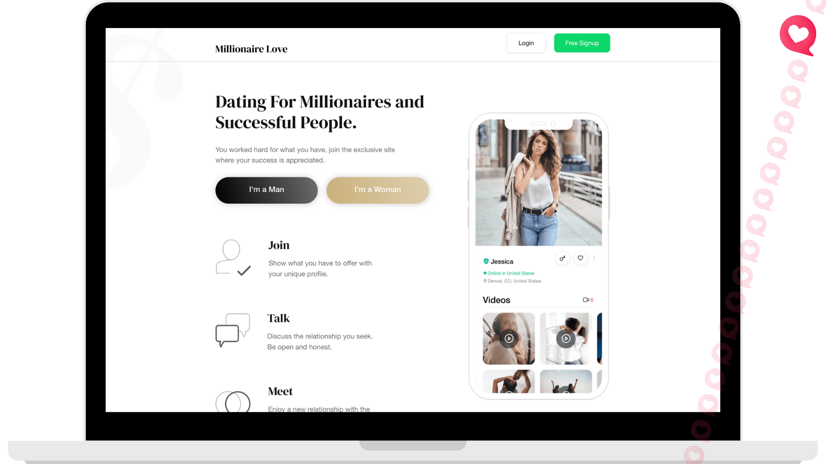 Millionaire love