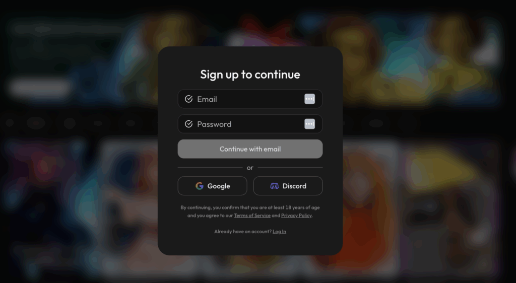 Signing Up At JOI AI